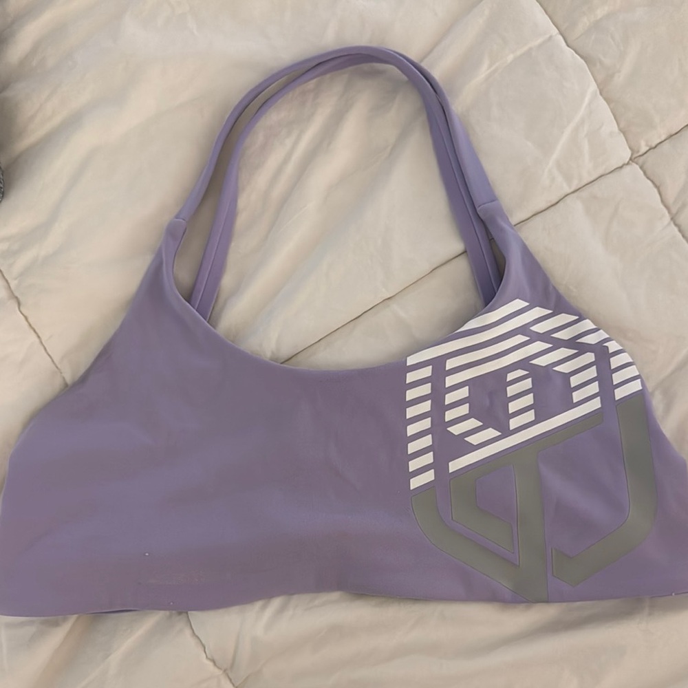 Born Primitive Purple Sports Bra with Scoop Neckline